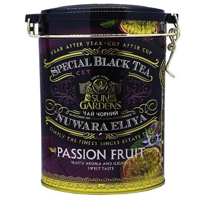 Чай чорний розсипний Sun Gardens Passion Fruit Nuvara Eliya 100 г жерстяна банка