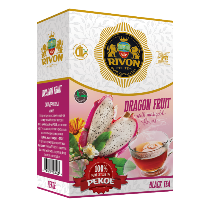Чорний чай Rivon Спеціал Dragon Fruit|PEKO