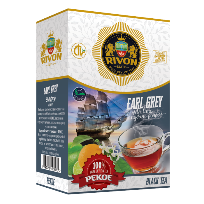 Чорний чай Rivon Спеціал Earl Grey | ПЕКОЕ