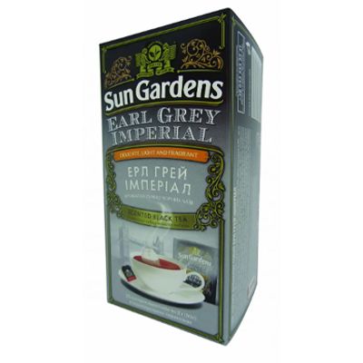 Чай чорний Sun Gardens Earl Grey Imperial в пакетиках по 2 г