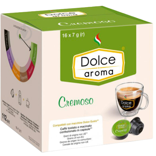 Кава в капсулах Dolce Aroma Cremoso для системи Dolce Gusto 7 г х 16 шт.
