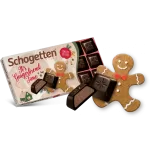 Чорний шоколад Schogetten It's Gingerbread Time із кремом зі смаком імбирного печива 100 г.