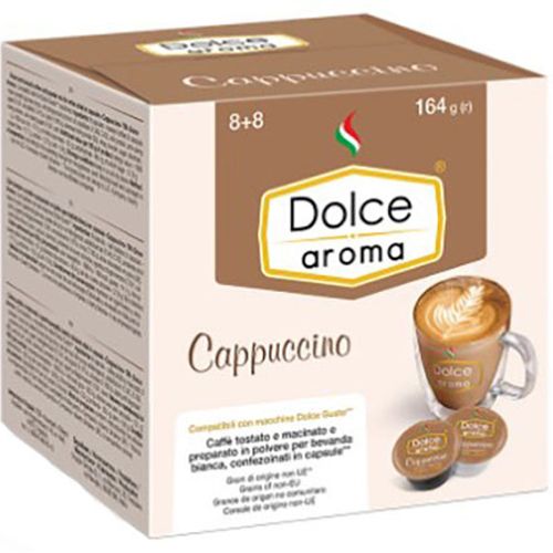 Кава в капсулах Dolce Aroma Сappuccino для системи Dolce Gusto 8 г х 16 шт.
