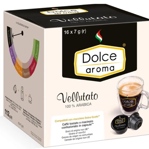 Кава в капсулах Dolce Aroma Vellutato для системи Dolce Gusto 7 г х 16 шт.