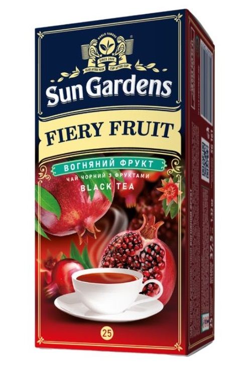 Чай чорний Sun Gardens Fiery Fruit, 25 пакетиків