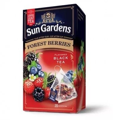 Чай чорний Sun Gardens Forest Berries, 25 г, 20 пірамідок