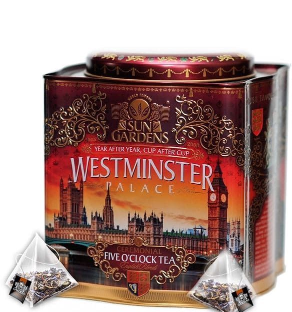 Чай чорний Sun Gardens з добавками Westminster 100 пірамідок 200 г