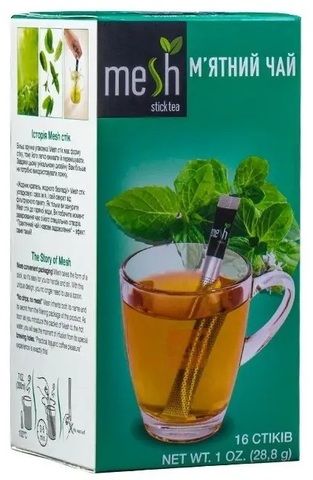 Чай Mesh Stick М’ята, 16 стіків по 1,8 г