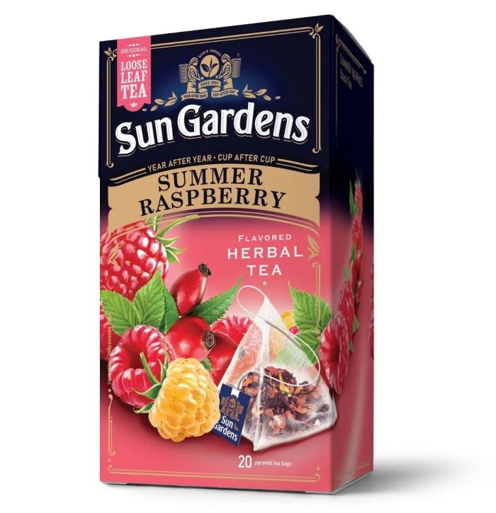 Чай Sun Gardens Summer Raspberry, 20 пірамідок