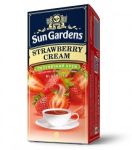 Чай чорний Sun Gardens Strawberry Cream, 25 пакетиків