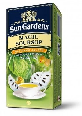 Чай зелений Sun Gardens Magic Soursop, 25 пакетиків