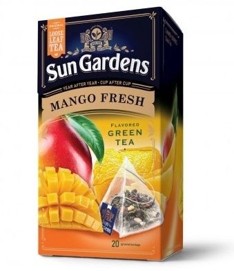 Чай зелений Sun Gardens Mango Fresh, 20 пірамідок