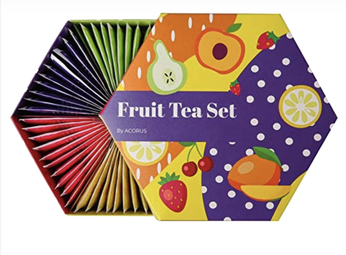 Чайний набір Acorus Fruit tea set 60 пакетиків, 6 смаків, 135 г