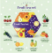 Чайний набір Acorus Fruit tea set 60 пакетиків, 6 смаків, 135 г