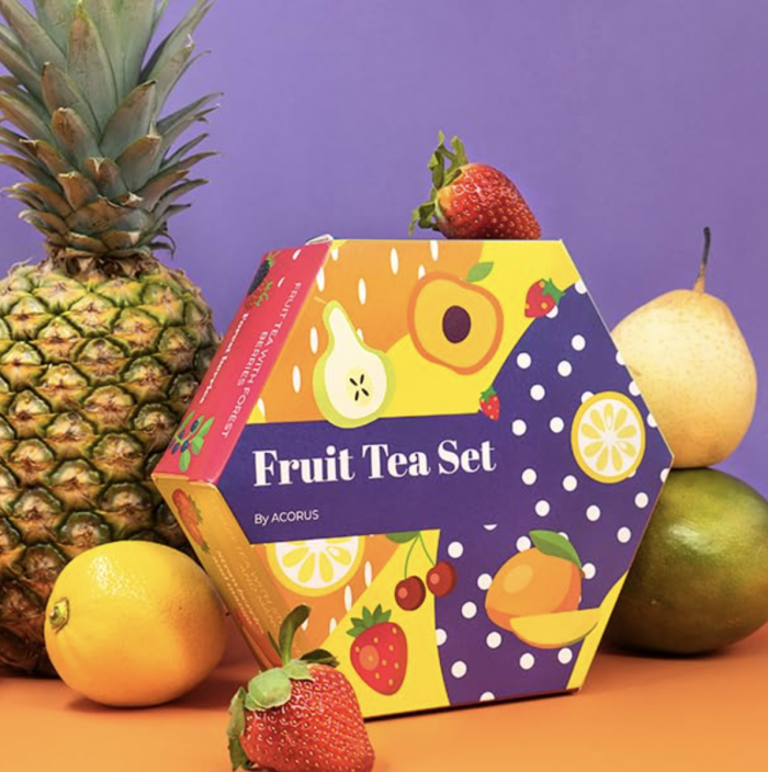 Чайний набір Acorus Fruit tea set 60 пакетиків, 6 смаків, 135 г