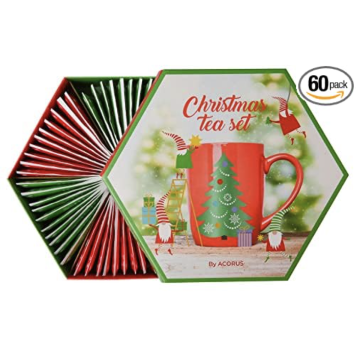 Чайний набір Acorus Christmas Tea set 60 пакетиків, 6 смаків, 125 г