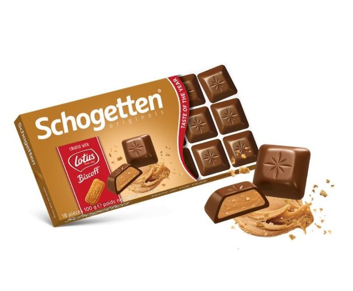Шоколад Schogetten Lotus Biscoff, 100 г.